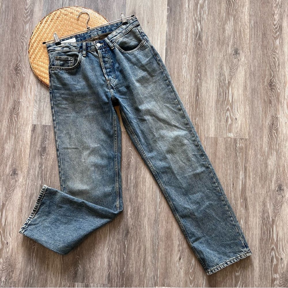 Zara men’s slim straight jeans button fly size 30
